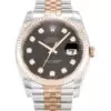 Men Rolex Datejust Black Diamond Dial 116231