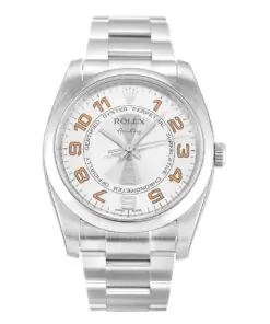 Men Rolex Air-King Silver Arabic 114200
