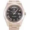 Men Rolex Day-Date II Black Dial 218235