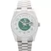 Men Rolex Day-Date Green and Silver Dial 118346