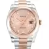 Men Rolex Datejust Rose Dial 116201