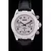 Rolex Daytona Lady Stainless Steel Case Crystal Studded Bezel Crystal Studded Dial Watch