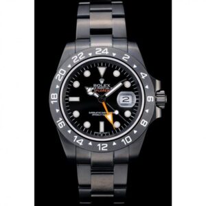 Men Rolex swiss Explorer Black Ceramic Bezel Black Dial Watch 98239