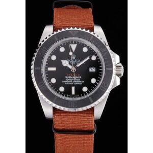 Men Rolex Submariner STEALTH MK III Brown Fabric Band rl425 621387