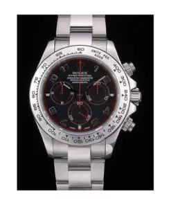 Swiss Rolex Daytona Stainless Steel Bracelet Black Dial Best Luxury Watches SRL13517