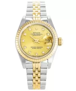 Men Rolex Datejust Gold and Diamonds Ladies 69173