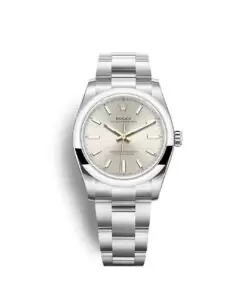 Men Rolex Oyster Perpetual 34mm Silver
