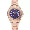 Men Rolex Submariner Skull Limited Edition Blue Dial Rose Gold Case And Bracelet 1454085