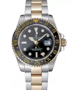 Men Rolex GMT Master Black Bezel Black Dial 80295