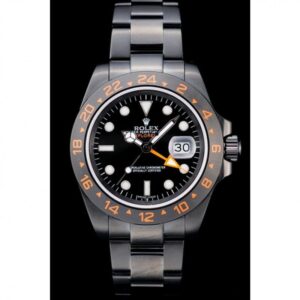 Men Rolex swiss Explorer Black Ceramic Bezel Black Dial Watch 98240