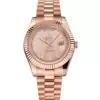 Men Rolex Day-Date 40 Rose Gold Etched Dial Rose Gold Case And Bracelet