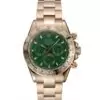 Men Rolex Cosmograph Daytona Green Dial Rose Gold Case And Bracelet 1454244