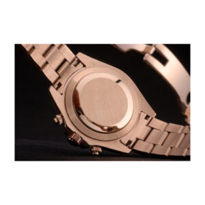 SWISS Rolex Daytona Black Ion Plated Tachymeter Rose Gold Strap Black Dial Best Luxury Watches SRL13497