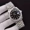 Rolex Day Date Diamond Markings With Black Dial SRL20835