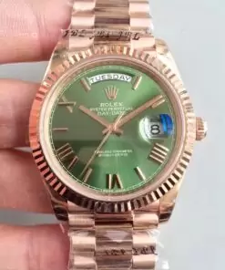 Rolex Day Date Stick Markers With Green Dial SRL20846