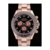 SWISS Rolex Daytona Black Ion Plated Tachymeter Rose Gold Strap Black Dial Best Luxury Watches SRL13497